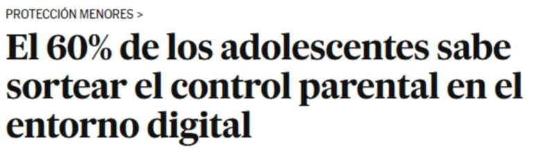 adolescentes saben saltarse el control parental